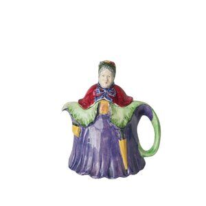 Vintage Old Lady Granny Teapot Tea Pot Made In England